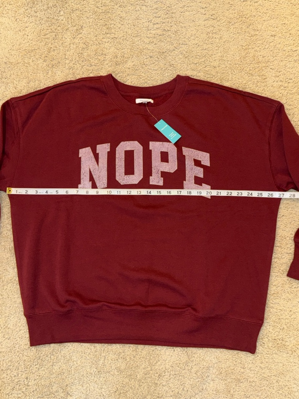 Maurices Wine Red Crewneck Sweatshirt - Picture 11 of 13